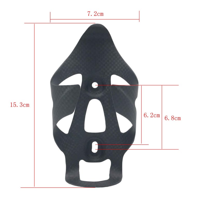BNVB Water Bottle Cage, 3k Matte Full Carbon Fiber Lightweight and Strong Bicycle Water Bottle Holder Bike Cages Brackets - 2 Pcs - Image 5